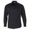 Black Cotton Work Shirts